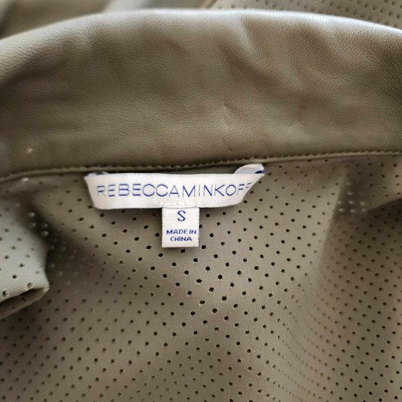 Rebecca Minkoff Grey Wes Moto Leather Jacket - Size S - Picture 2 of 11